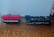 Marx O27 Metal NYC 20102 Caboose and 897 Engi...