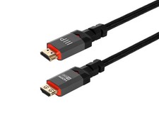 Monoprice 8K Certified Ultra High Speed HDMI Cable 20ft Black Braided CL3 48Gbps