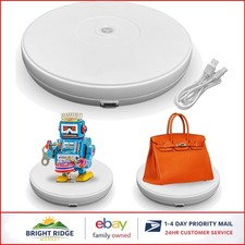 Motorized Rotating Display Stand with LED Lig...