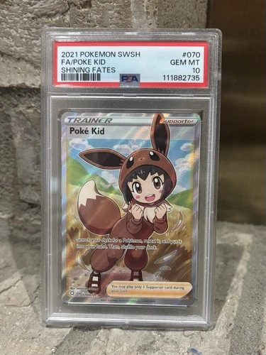 PSA 10 Poke Kid (Full Art) 070/072 Shining Fates Holo