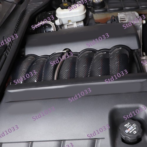 7Pcs.Real Dry Carbon Fiber Intake Manifold Cover Engine Corvette C6 2005-2013 - Picture 2 of 8