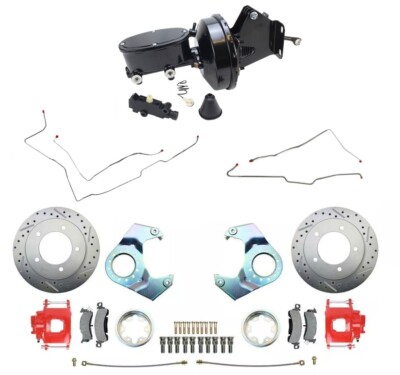 Power Front Disc Brake Conversion Kit for 1982-86 Jeep CJ7 & CJ5, w/ Front Lines