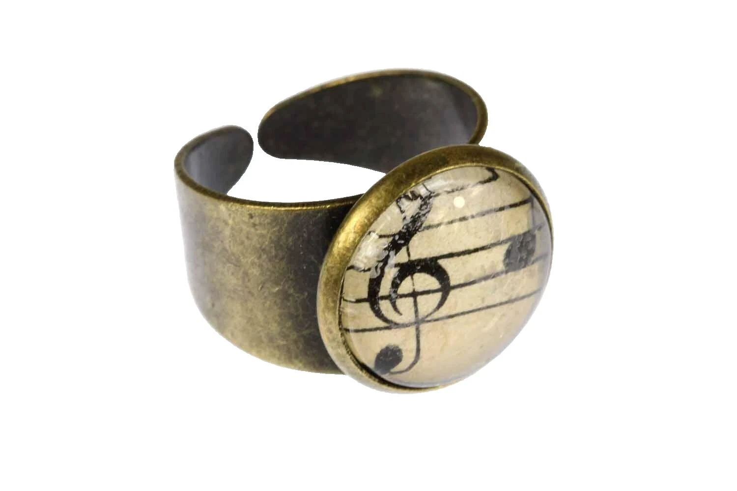 Anillos de moda de bronce de cerámica