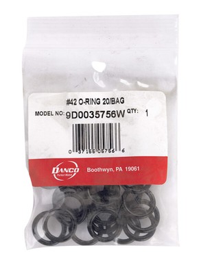 Danco 11/16 in. D X 1/2 in. D #42 Rubber O-Ring 20 pc.