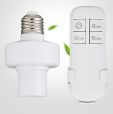 1set E27 Screw Wireless Remote Control Light Lamp Bulb Holder Cap Socket Switch