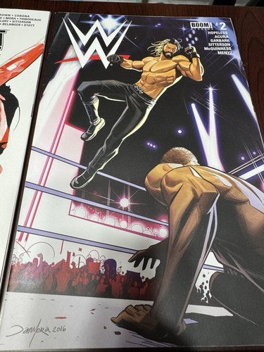 WWE #1–4, 6 Connecting Variant Lot of 5 Boom Studios NM Comic Wrestling Rare - Picture 3 of 6