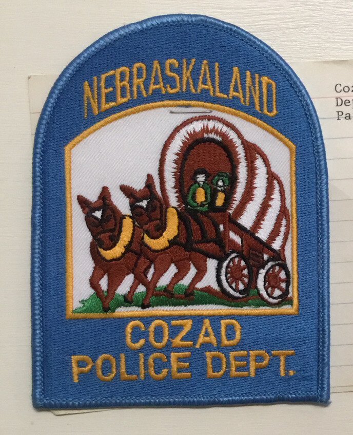 Vintage Cozad, Nebraska Police Dept. Patch eBay