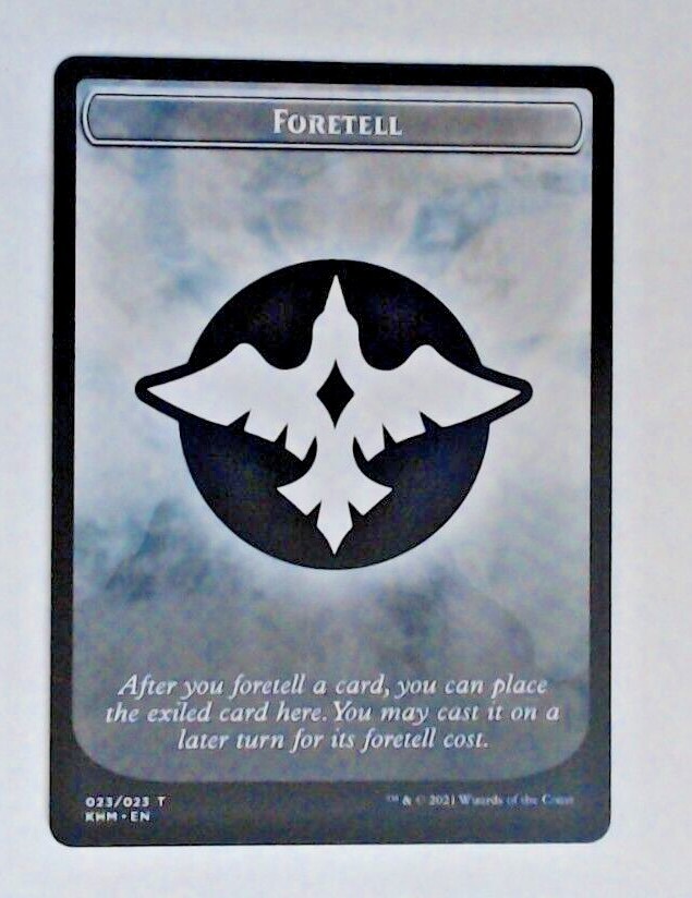 MTG (10) Helper Card - Foretell - Kaldheim - KHM 23/23 -W77