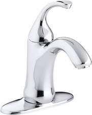   KOHLER K-10215-4-CP Forte Low-Arc Water-Saving Bathroom Faucet Polished Chrome