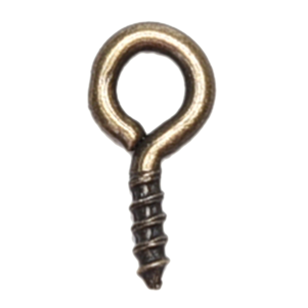 100X Small Tiny Mini Eye Pins Eyepins Hooks Eyelets Screw Threaded Peg