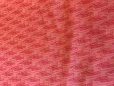 Gorgeous Pink w/ Dk Pink Ballerina Slipper Fabric cotton fabric 44" ByTheYard