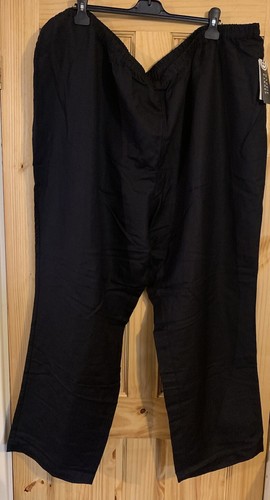 New - Women’s 4X 30/32 Black Elasticated Waist Trousers - Maggie & Barnes - 第 1/10 張圖片