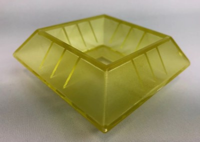 WEDGiTS On WHEELS Building Block Replacement Part Single Yellow Piece 2 7/8 