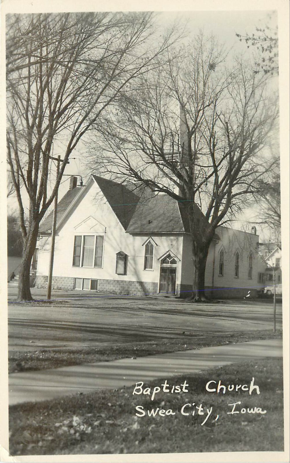RPPC Postcard; Baptist Church, Swea City IA Kossuth County Unposted eBay