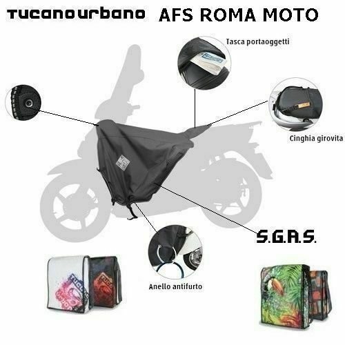 Termoscudo Coprigambe Tucano Urbano R224X per Piaggio Beverly 300 2021 + Guant - Foto 5 di 10