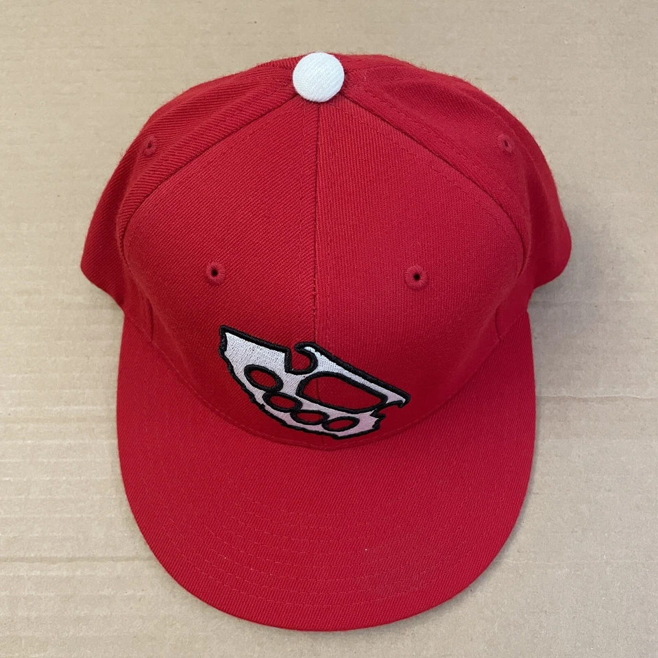 DE COLECCIÓN Rogue Status Flex Fit Gorra Adulto S/M Rojo Patín Cali Nudillos Elástico Foto 3 de 4
