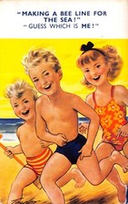 BAMFORTH SEASIDE KIDDY POSTKARTE KINDER TAYLO...