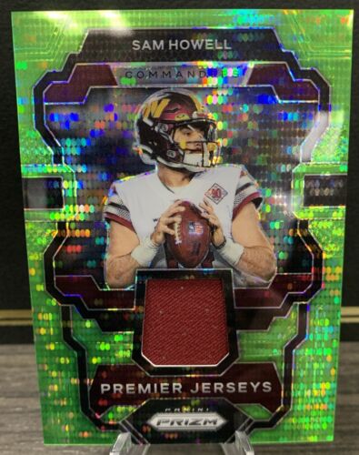 2023 Panini Prizm - Premier Jerseys Neon Green Pulsar Prizm #PJ-SH Sam Howell