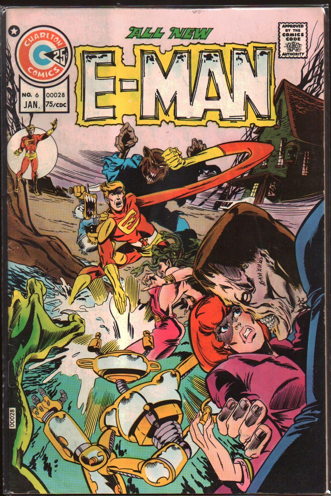 Doomsday +1|E-Man|Emergency|Space:1999 VF 8.0+ Charlton Comics John ...
