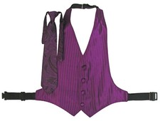 Boy's Purple Jean Yves Tuxedo Vest Choice of Tie Wedding Ringbearer Cruise