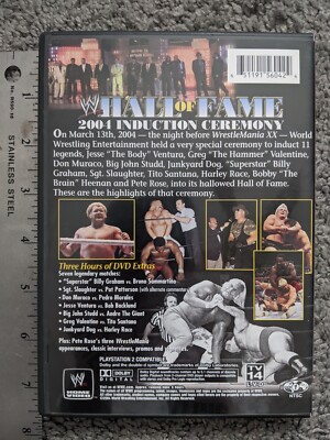VTG DVD 2004 WWF WWE HALL OF FAME INDUCTION VENTURA JUNKYARD