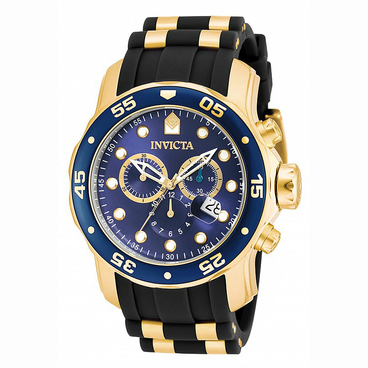Invicta 17882 Men s Pro Diver Blue Dial Chronograph Dive Watch eBay