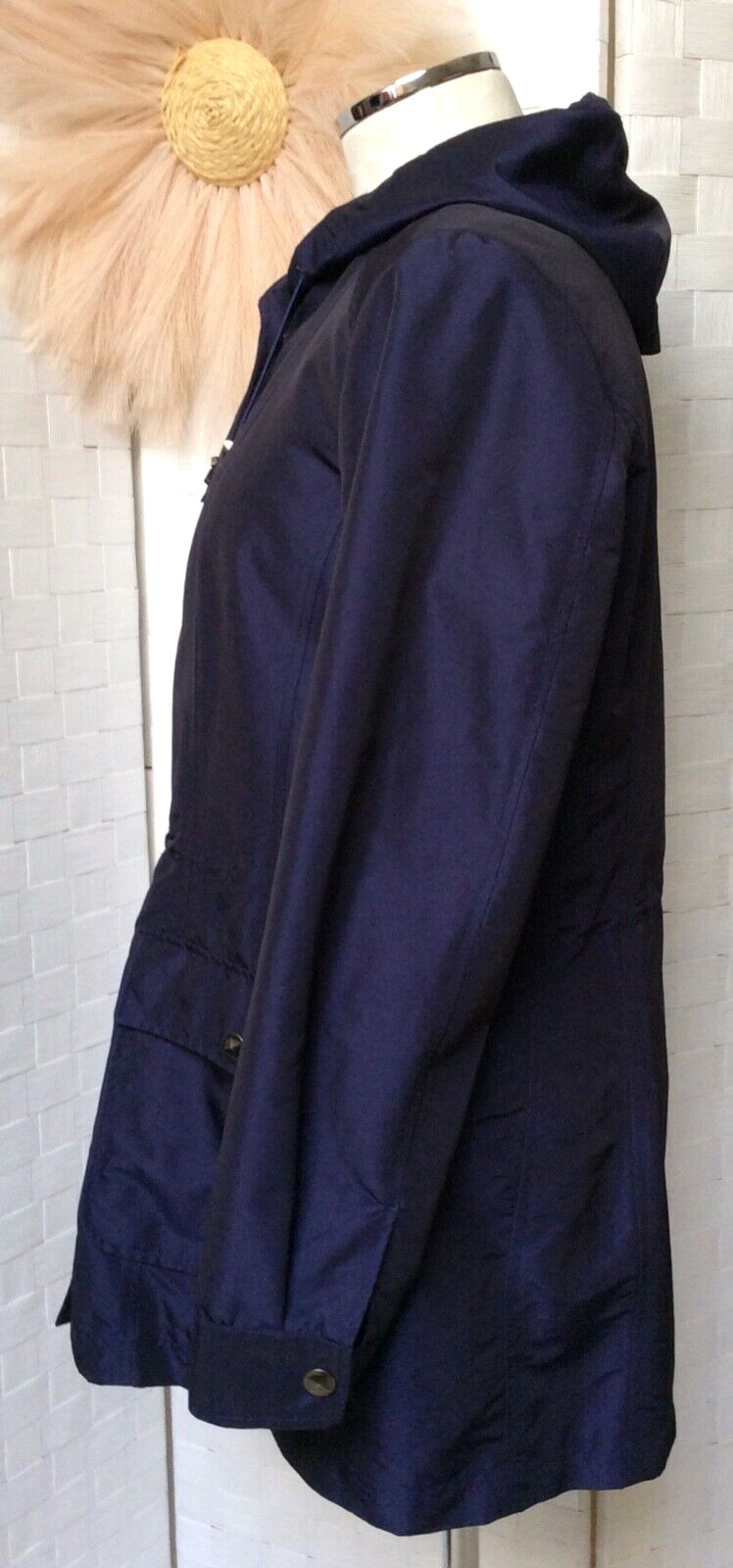 Pendleton Blue Nylon Quilted Lining Iridescent Pa… - image 8