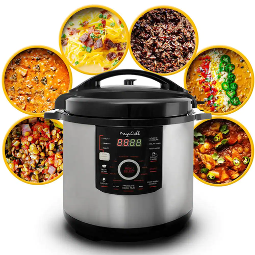 12 Qt. Black And Silver Electric Pressure Cooker With Automatic Shut-Off - 第 8/8 張圖片