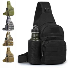 Tactical Military Sling Shoulder Backpack Molle EDC Small Crossbody Chest Pack