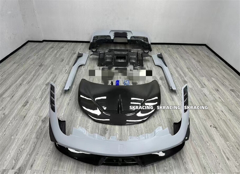 For Ferrari 458 Italia Spider Body Kit Front Rear Bumper Side
