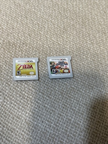 Nintendo 3DS Lot of 2- The Legend of Zelda Ocarina Of Time &Super Smash Bros.
