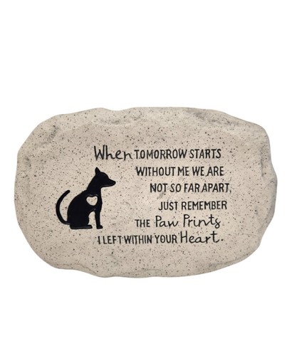Pet Memorial Stone for Cat and Dog Remembrance Grave Marker Garden Tribute - Picture 13 of 17