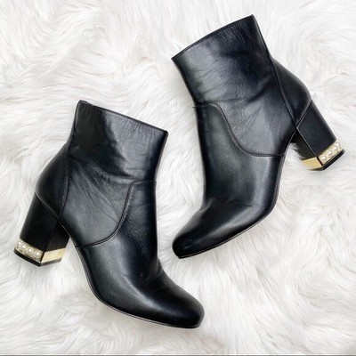 karl lagerfeld pearl boots