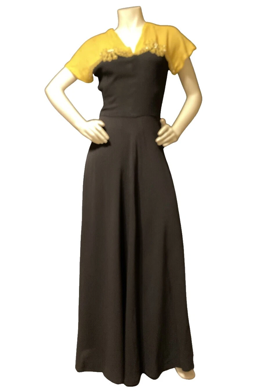 Art Deco Ocasión Especial Maxi Vestidos Vintage para Mujeres