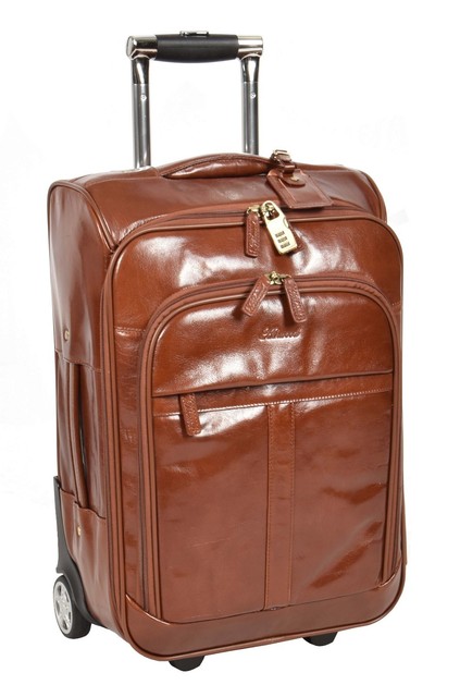 genuine leather suitcase
