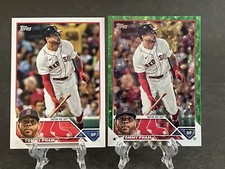 2023 Series 1 Base Green Foil #266 Tommy Pham /499 & Base Boston Red Sox