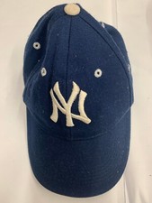 NY Youth Hat Cap Adjustable Blue White Pre Owned HT30 48