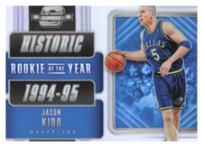 2018 Panini Contenders Optic Historic Rookies of the Year Prizms Jason Kidd HOF