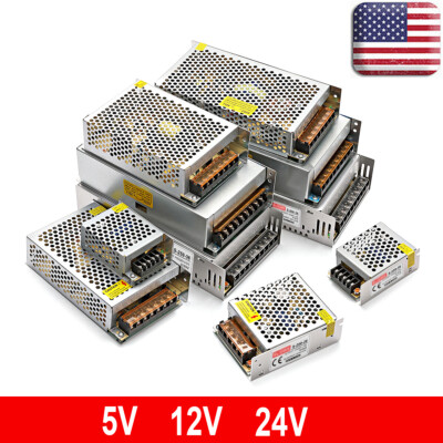 Switch Power Supply Transformer AC to DC 12V 5V 24V Adapter for LED Strip Light