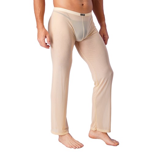 Mens Mesh See Through Pajama Pants Nightwear Sleepwear Bottoms Sexy Underwear - Picture 52 of 72