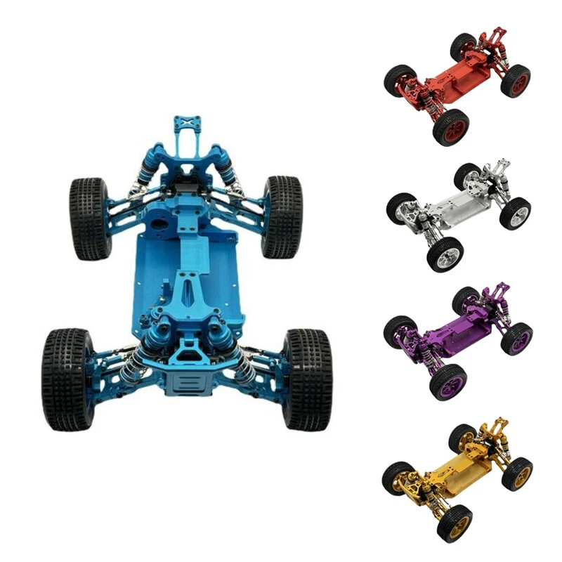 Juego de marco de chasis de coche RC de metal para 1/14 Wltoys 144010 144001 144002 pieza de actualización Foto 2 de 4