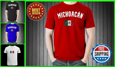 MICHOACAN SHIRT RETRO MEXICO PREMIUM CLOTHING MICHOACAN CAMISA FREE SHIPPING