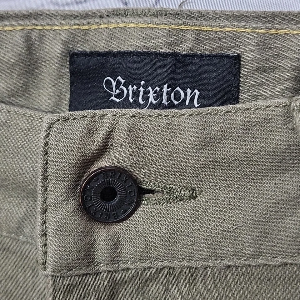 Брюки мужские Brixton Reserve размер 34X32 хаки - Изображение 4 из 4