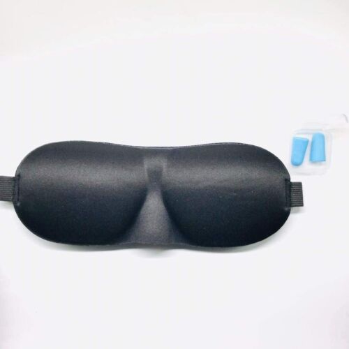 Travel 3D Eye Mask Sleep Soft Padded Shade Blindfold & ear plug BUY 2,GET 1 FREE - Picture 9 of 12