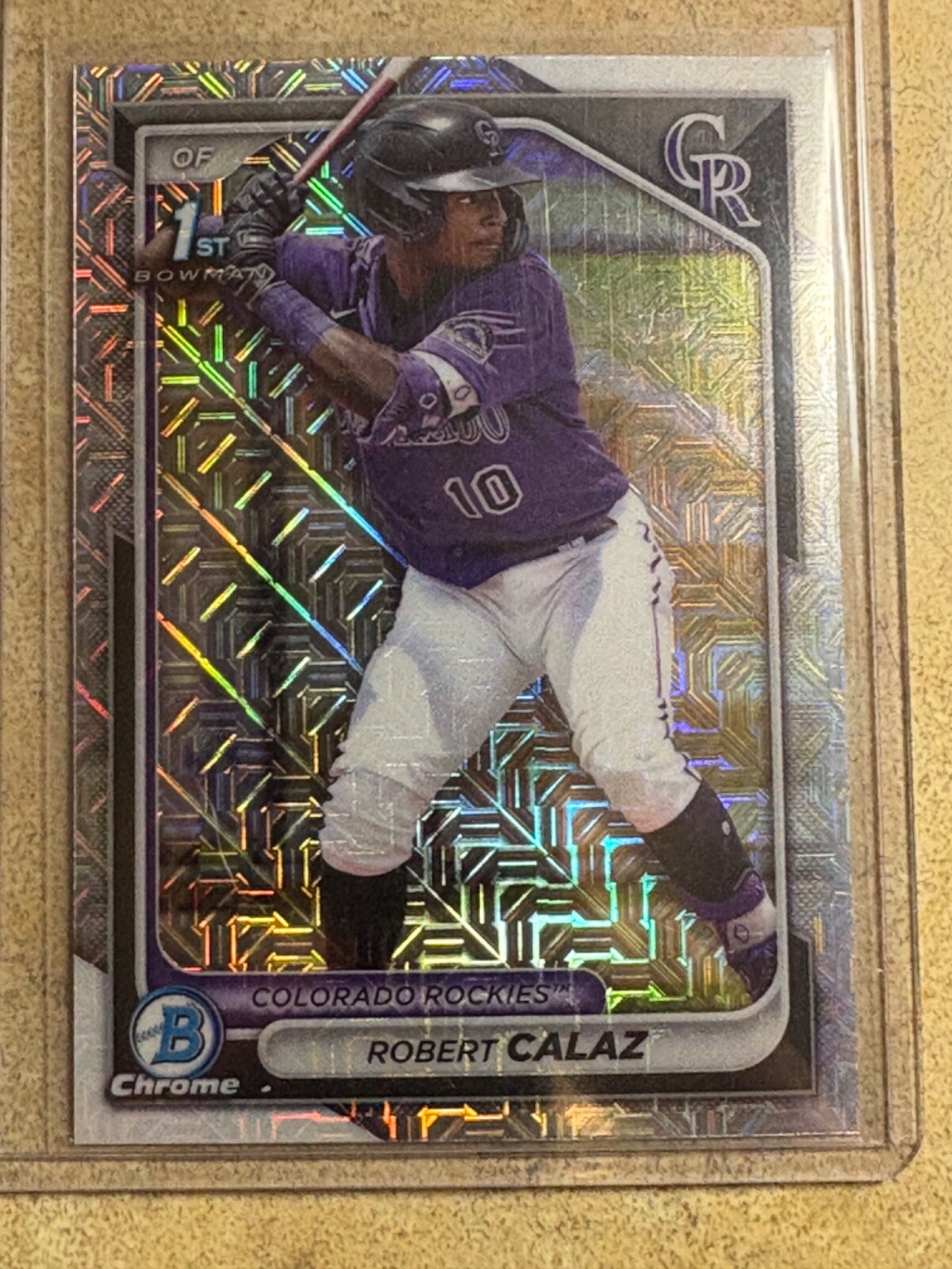 2024 Bowman Chrome Robert Calaz #BCP-131 Mojo Refractor 1st Bowman Prospect