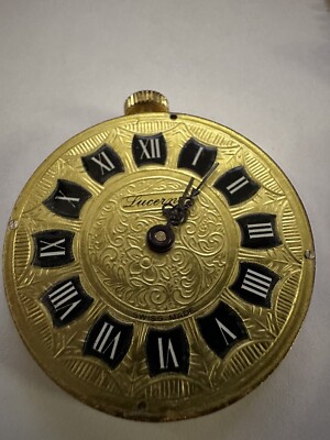 Vintage Lucerne Webster Swiss Manual Gold Tone Pocket Watch Lucerne Pocket Watch Vintage Mechanical Manual Gold Plated  main image 4