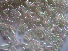 50 Perlen 8mm-6mm glanzweiß Tischdeko Dekoperlen rund Wachsperlen  NC DE