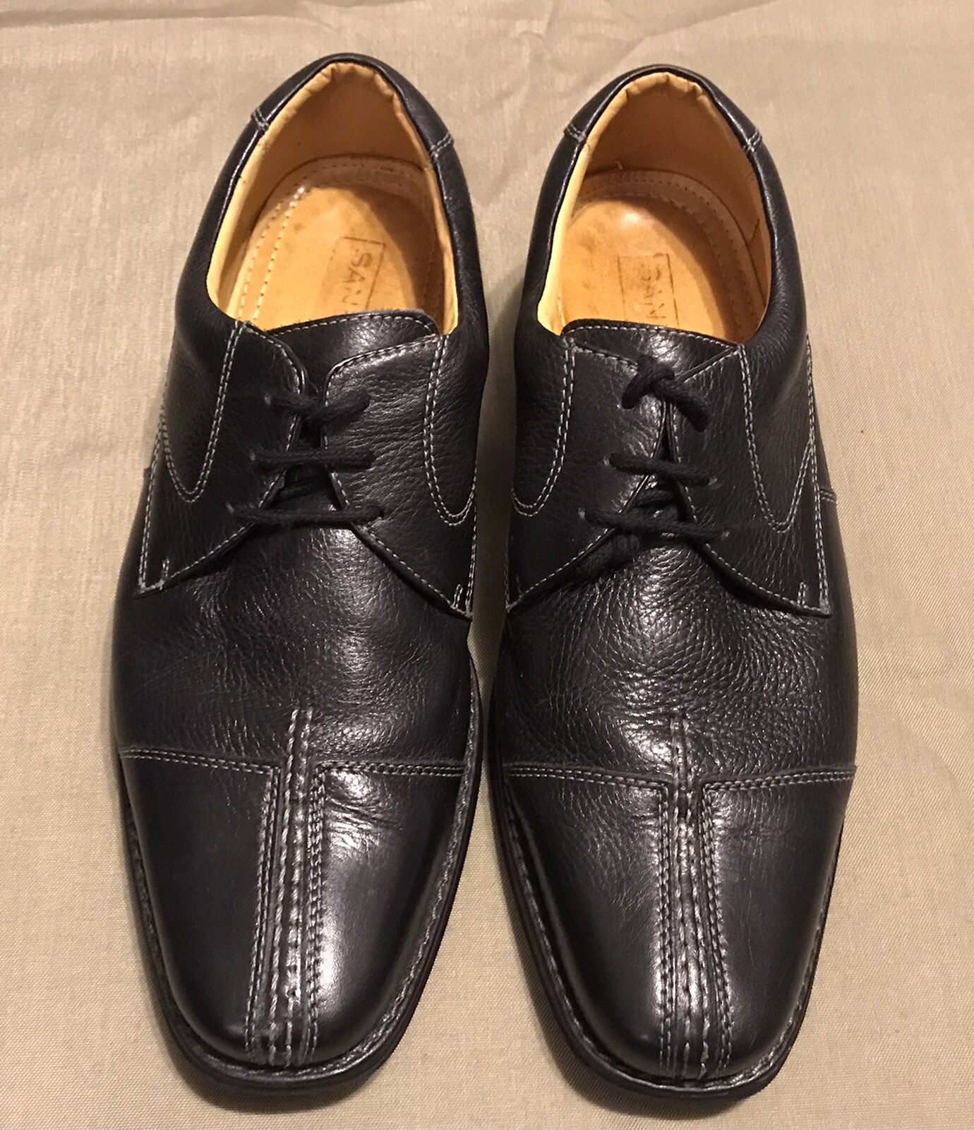 SAOLA SANDRO M MOSCOLONI Scarpe eleganti uomo pelle nera morbida 9103 LV taglia 9 5D