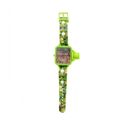 Minecraft Figuren LCD Digital Armbanduhr mit Projektor Unisex Kinder - Bild 2 von 2