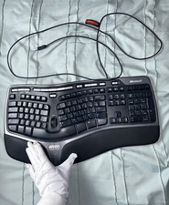 Microsoft Natural Ergonomic Keyboard 4000 v1 USB Wired KU-0462 TESTED  READ DES